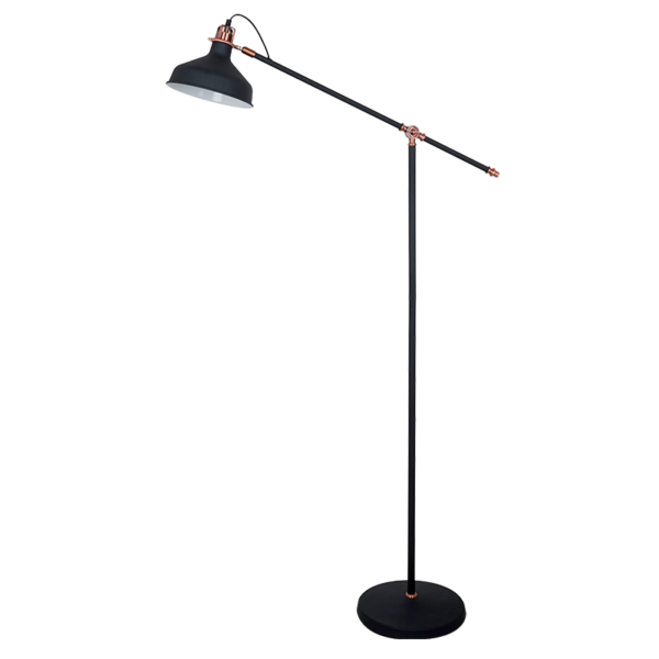 JOHN ΕΠΙΔΑΠΕΔΙΟ ΦΩΤΙΣΤΙΚΟ 1XE27 ΜΑΥΡΟ H1500mm - Image 4