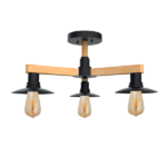 PHIL ΠΟΛΥΦΩΤΟ 3XE27 ΜΑΥΡΟ/ΞΥΛΟ - Image 4