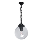 GLOBE 250 ΦΑΝΑΡΙ ΚΡΕΜΑΣΤΟ 1XE27 IP55 ΜΑΥΡΟ - Image 4