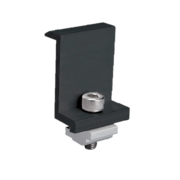 EL-EC END CLAMP FOR FRAMED PANEL 35MM BLACK