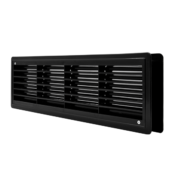 EL02-129 DOOR GRILLE 115x430MM, BLACK