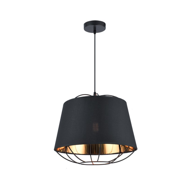 ANDREA ΚΡΕΜΑΣΤΟ ΦΩΤΙΣΤΙΚΟ 1XE27 ΜΑΥΡΟ/ΧΡΥΣΟ - Image 2