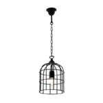 CAGE ΚΡΕΜΑΣΤΟ ΦΩΤΙΣΤΙΚΟ 1xE27 ΜΑΥΡΟ - Image 3