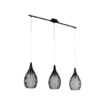 MALI ΚΡΕΜΑΣΤΟ ΦΩΤΙΣΤΙΚΟ 3XE27 ΜΑΥΡΟ - Image 2