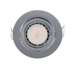 LED ΣΠΟΤ ΜΕΤΑΛΛΙΚΟ ΣΤΡΟΓΓΥΛΟ PAR 16 5.5W 4000-4300K ΧΡΩΜΙΟ