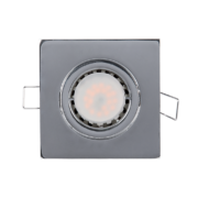 LED ΣΠΟΤ ΜΕΤΑΛΛΙΚΟ ΤΕΤΡΑΓΩΝΟ PAR 16 5.5W 2700-3000K ΧΡΩΜΙΟ