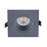 LED ΣΠΟΤ ΠΛΑΣΤΙΚΟ ΤΕΤΡΑΓΩΝΟ PAR 16 COB 7W 4000-4300K ΓΡΑΦΙΤΗΣ - Image 3