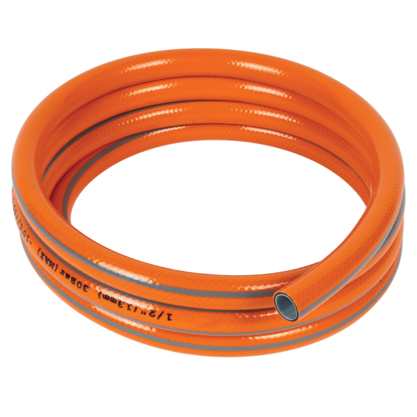 PVC GARDEN HOSE 1/2 20M, THREE LAYERED ORANGE - Image 4