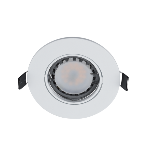 LED ΣΠΟΤ ΠΛΑΣΤΙΚΟ ΣΤΡΟΓΓΥΛΟ PAR 16 5.5W 4000-4300K ΛΕΥΚΟ - Image 2