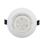 LED ΣΠΟΤ ΠΛΑΣΤΙΚΟ ΣΤΡΟΓΓΥΛΟ HIGH POWER 6W 2700-3000K ΛΕΥΚΟ - Image 2