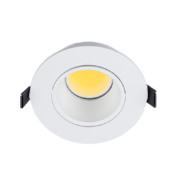 LED ΣΠΟΤ ΠΛΑΣΤΙΚΟ ΣΤΡΟΓΓΥΛΟ COB 7W 2700-3000K ΛΕΥΚΟ