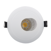 LED ΣΠΟΤ ΠΛΑΣΤΙΚΟ ΣΤΡΟΓΓΥΛΟ ΣΤΑ ΠΛΑΓΙΑ PAR 16 COB 7W 2700-3000K ΛΕΥΚΟ
