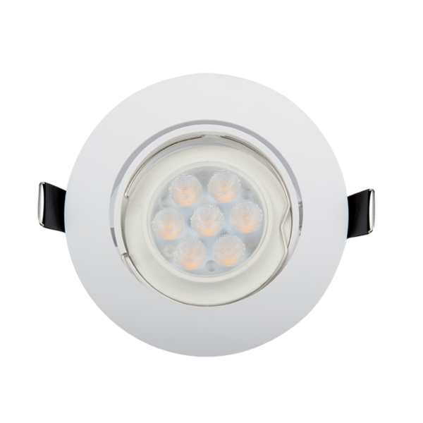 LED ΣΠΟΤ ΠΛΑΣΤΙΚΟ ΣΤΡΟΓΓΥΛΟ HIGH POWER 6W 4000-4300K ΛΕΥΚΟ - Image 4