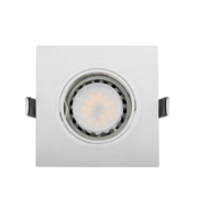 LED ΣΠΟΤ ΠΛΑΣΤΙΚΟ ΤΕΤΡΑΓΩΝΟ PAR 16 5.5W 4000-4300K ΛΕΥΚΟ