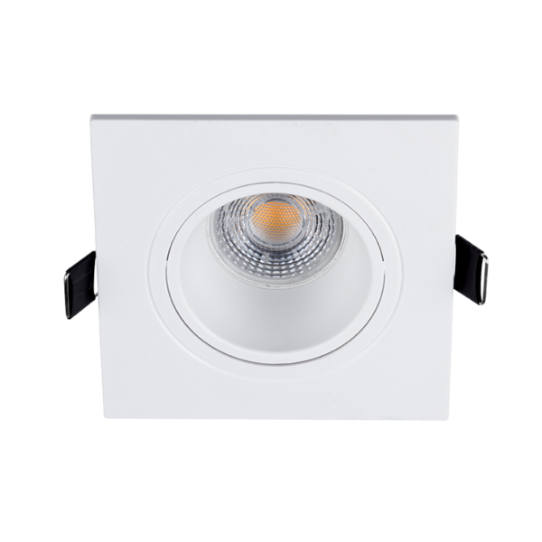LED ΣΠΟΤ ΠΛΑΣΤΙΚΟ ΤΕΤΡΑΓΩΝΟ PAR 16 COB 7W 2700-3000K ΛΕΥΚΟ - Image 4
