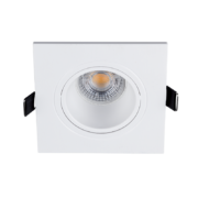 LED ΣΠΟΤ ΠΛΑΣΤΙΚΟ ΤΕΤΡΑΓΩΝΟ PAR 16 COB 7W 2700-3000K ΛΕΥΚΟ