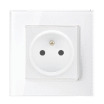 FRENCH TYPE SOCKET 16A GLASS FRAME WHITE+C. BOX - Image 3