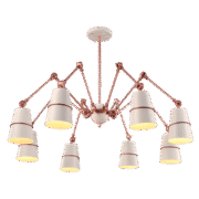 SPIDER ΠΟΛΥΦΩΤΟ 8XE27 ΛΕΥΚΟ