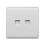 Elmark Πρίζα Δικτύου LONDON Διπλή RJ45 – Λευκή - Image 4