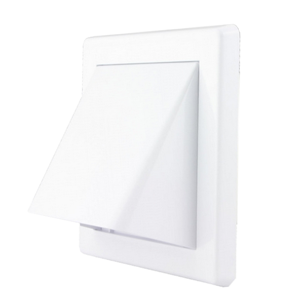 WH-77 EL02-501 VENTILATION GRILLE WITH HOOD D100, WHITE - Image 1