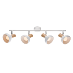 ADDY ΣΠΟΤ 4XE14 ΛΕΥΚΟ ΛΕΥΚΟ/ΞΥΛΟ - Image 4