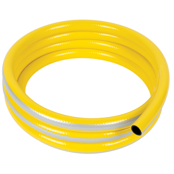 PVC GARDEN HOSE 1/2 30M, THREE LAYERED YELLOW - Image 3