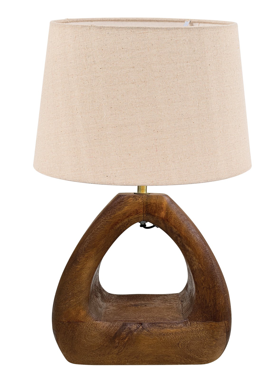 02056befbb-8392-5c4f-be28-018d9d88264c TLI 6339 ΕΠΙΤΡΑΠΕΖΙΑ ΛΑΜΠΑ ΞΥΛΙΝΗ ΣΧΗΜΑ ΤΡΙΓΩΝΟ 1ΧΕ27 - Image 1