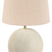 TLI 6341 ΕΠΙΤΡΑΠΕΖΙΑ ΛΑΜΠΑ  ΜΕΤΑΛΛΙΚΗ ΣΤΡΟΓΓΥΛΗ ΜΕ ΑΜΠΑΖΟΥΡ ΜΠΕΖ 1ΧΕ27