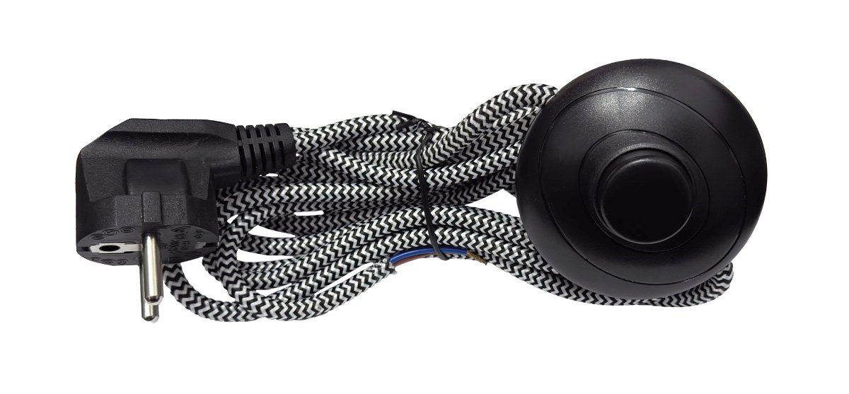 0368781aeb-70a1-15cf-249c-019d3da88f3f SPC 133 BK/WH ΚΑΛΩΔΙΟ ΜΕ ΔΙΑΚΟΠΤΗ ΔΑΠΕΔΟΥ (ΦΙΣ ΠΟΥΑΡ) - Image 1