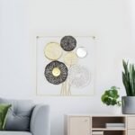 101325 Μεταλλικό Διακοσμητικό Τοίχου Flower-A 45x45CM - Image 2