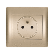 RHYME FRENCH TYPE SOCKET CHAMPAGNE METALLIC