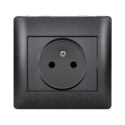 RHYME FRENCH TYPE SOCKET GRAPHITE METALLIC