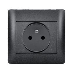 RHYME FRENCH TYPE SOCKET GRAPHITE METALLIC