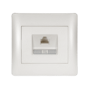 RHYME ΠΡΙΖΑ ΤΗΛΕΦΩΝΟΥ RJ45(CAT6E) ΛΕΥΚΟ ΜΕΤΑΛΛΙΖΕ