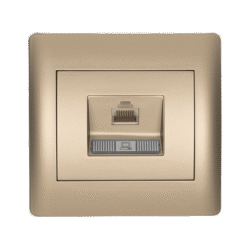 RHYME ΠΡΙΖΑ ΤΗΛΕΦΩΝΟΥ RJ45(CAT6E) ΣΑΜΠΑΝΙΖΕ ΜΕΤΑΛΛΙΖΕ