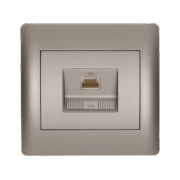 RHYME ΠΡΙΖΑ ΤΗΛΕΦΩΝΟΥ RJ45(CAT6E) ΓΚΡΙ ΜΕΤΑΛΛΙΖΕ