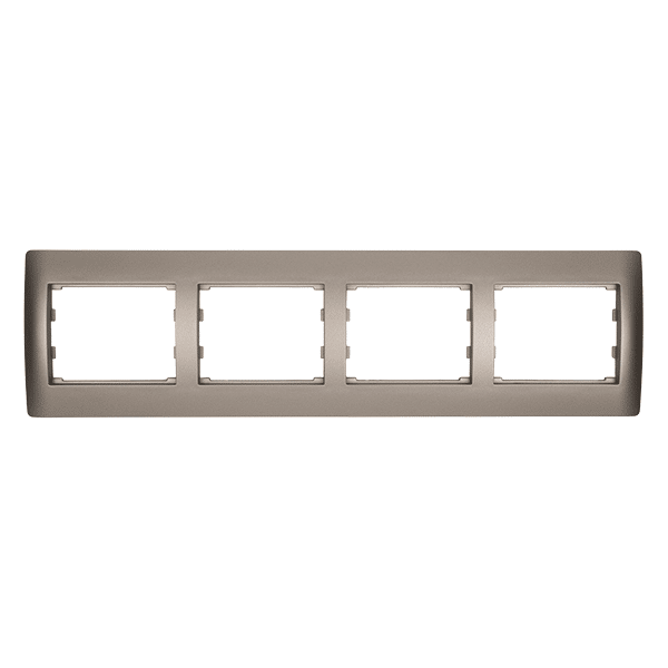 11364-2 RHYME ΠΛΑΙΣΙΟ ΤΕΤΡΑΠΛΟ ΓΚΡΙ ΜΕΤΑΛΛΙΖΕ - Image 1