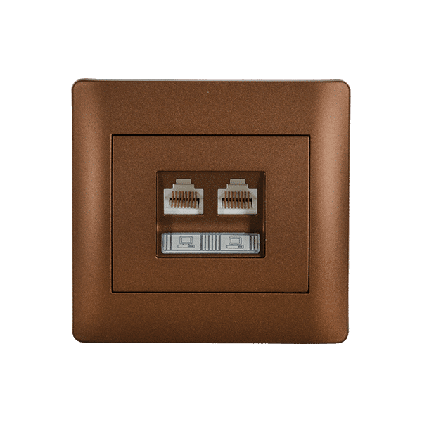 11716-2 RHYME ΔΙΠΛΗ ΠΡΙΖΑ ΤΗΛΕΦΩΝΟΥ ΚΑΦΕ ΜΕΤΑΛΛΙΖΕ - Image 1