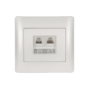 RHYME RJ11+RJ45 ΛΕΥΚΟ ΜΕΤΑΛΛΙΖΕ