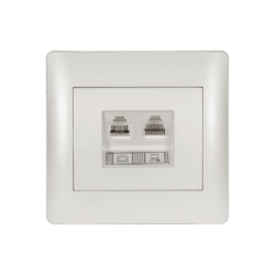 RHYME RJ11+RJ45 ΛΕΥΚΟ ΜΕΤΑΛΛΙΖΕ