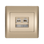 RHYME RJ11+RJ45 ΣΑΜΠΑΝΙΖΕ ΜΕΤΑΛΛΙΖΕ