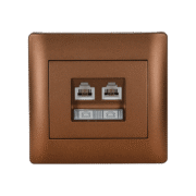 RHYME RJ11+RJ45 ΚΑΦΕ ΜΕΤΑΛΛΙΖΕ