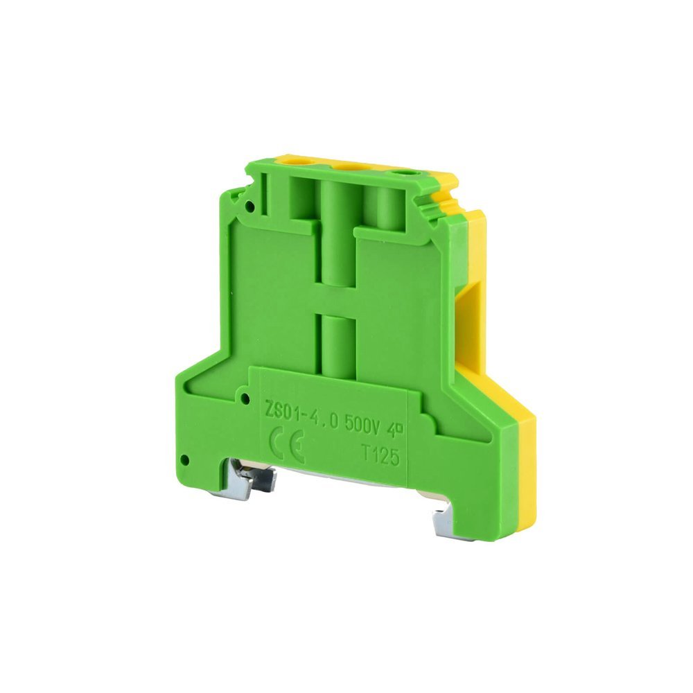 14503319-2 SCREW TERMINAL BLOCK 10MM2 HF PA66 UL94, Y/G - Image 1