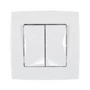 Elmark Διακόπτης Κομμυτατέρ СХ.5 Λευκός Μεταλλιζέ – CITY (190041)