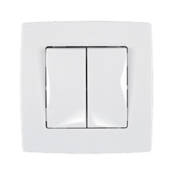 Elmark Διακόπτης Κομμυτατέρ СХ.5 Λευκός Μεταλλιζέ – CITY (190041)