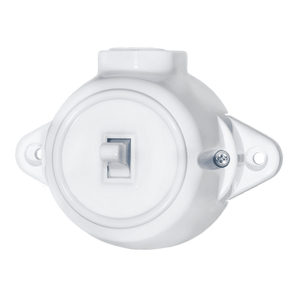 190195-2 ΑΝΤΙΚΕ ΔΙΑΚΟΠΤΗΣ ΜΟΝΟΣ ΑΠΛΟΣ 10А 250V ΛΕΥΚΟ - Image 1