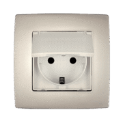 Elmark Πρίζα Σούκο Σαμπανιζέ Στεγανή IP44 – CITY (190212D)