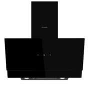 Elmark Απορροφητήρας Καμινάδα Κεκλιμένος EL-90J72BL 800m³/h – Μαύρος με Φίλτρο Άνθρακα (Produced for ELMARK by Midea)