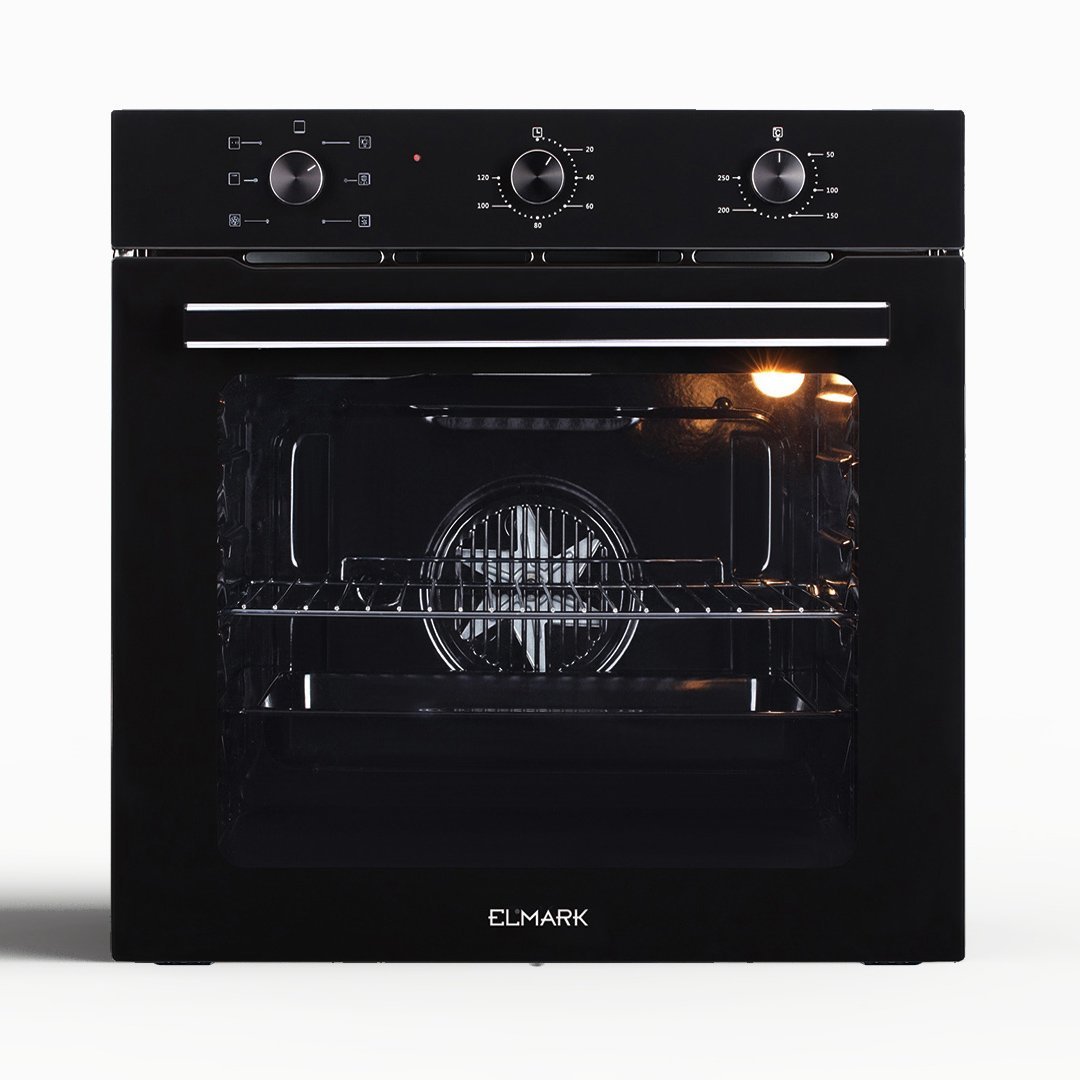 300150 Εντοιχιζόμενος Φούρνος 75L 60CM Με Περιστροφικούς Διακόπτες Elmark EL-750106 (Produced for ELMARK by Midea) - Image 1