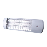 Θερμάστρα Χαλαζία ELMARK EL-QH1200G 1200W Επιτοίχια IPX4 Ασημί (Produced for ELMARK by Midea)